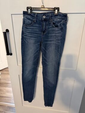 American Eagle Outfitters Dark Blue Skinny Jeans for Women